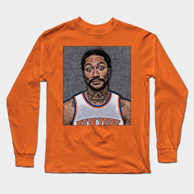 Derrick Long Sleeve T-Shirt by HoopDynastees